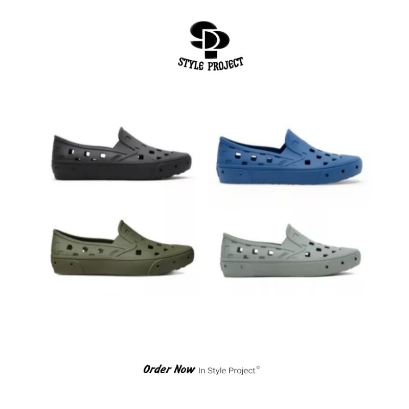 Vans Trek Slip-on Black // Navy // Grape Leaf // Green Milieu