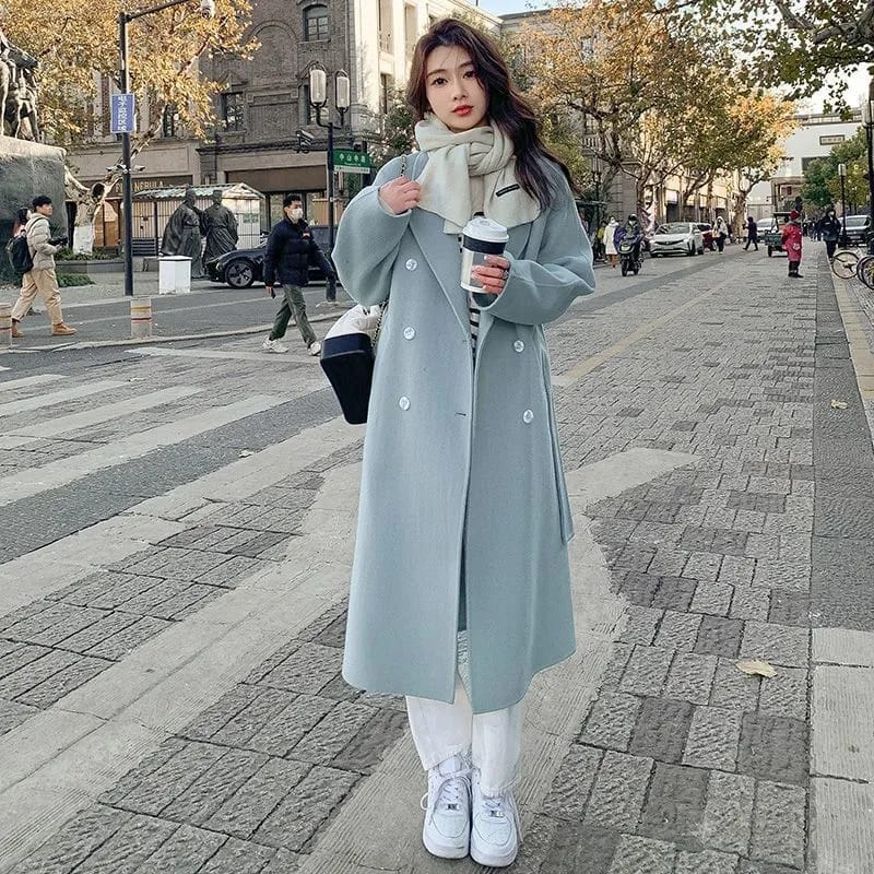 TERBARU JAKET LONG BLAZER COAT IMPORT PREMIUM COAT POCKET KATUN IMPORT BY OURPLACE