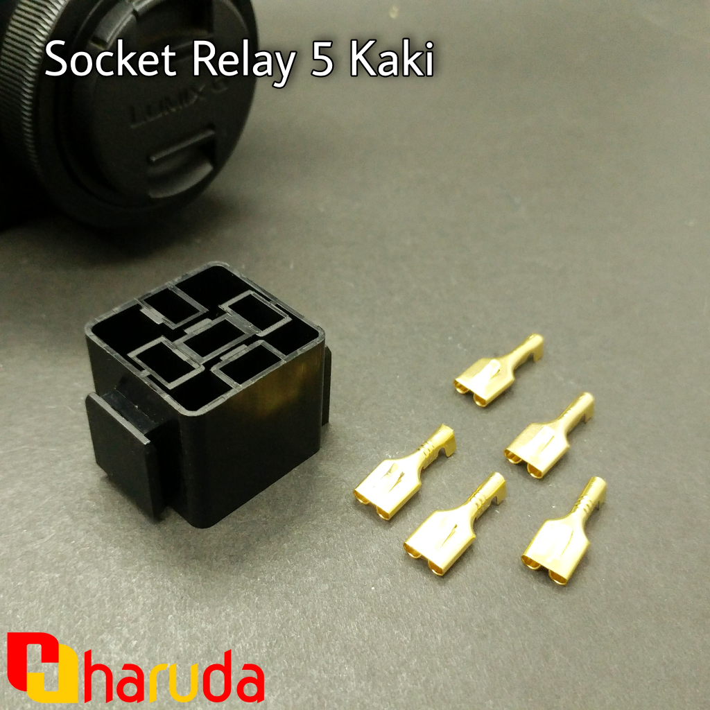 Socket Relay 5 Pin / Kaki