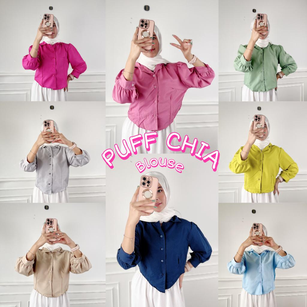 Atasan Kemeja Puff Chia Blouse