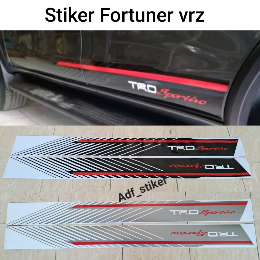 Stiker list body Fortuner vrz 2016-2020 / stiker fortuner trd sportivo fortuner vrz