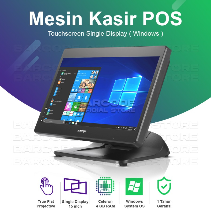 Posiflex PS 3516Q Mesin Kasir 4gb Memory Resto Cafe Retail POS