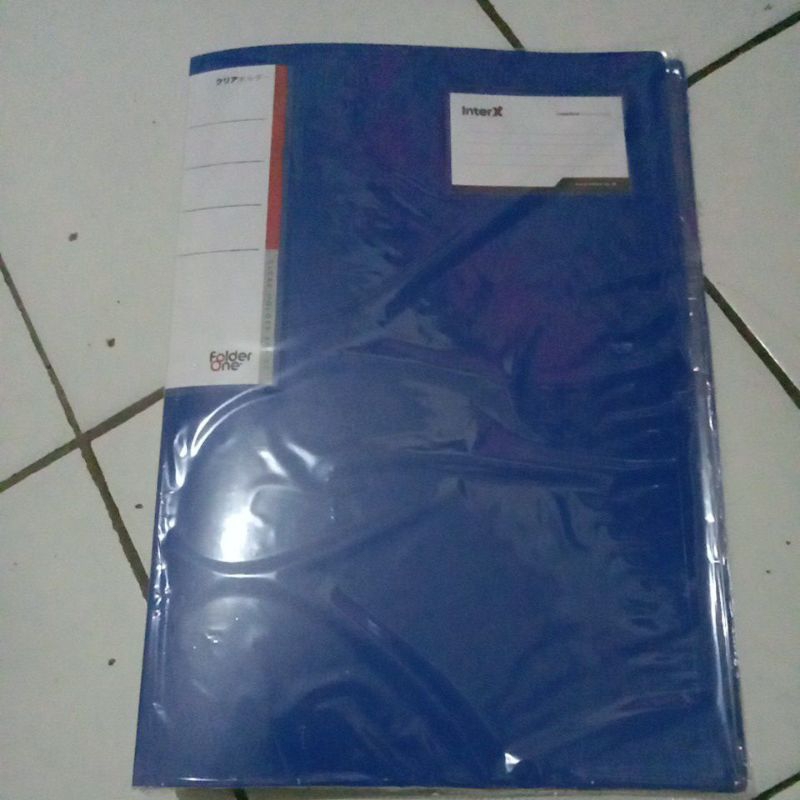 

folder one clear holder 60P FC blue / pcs
