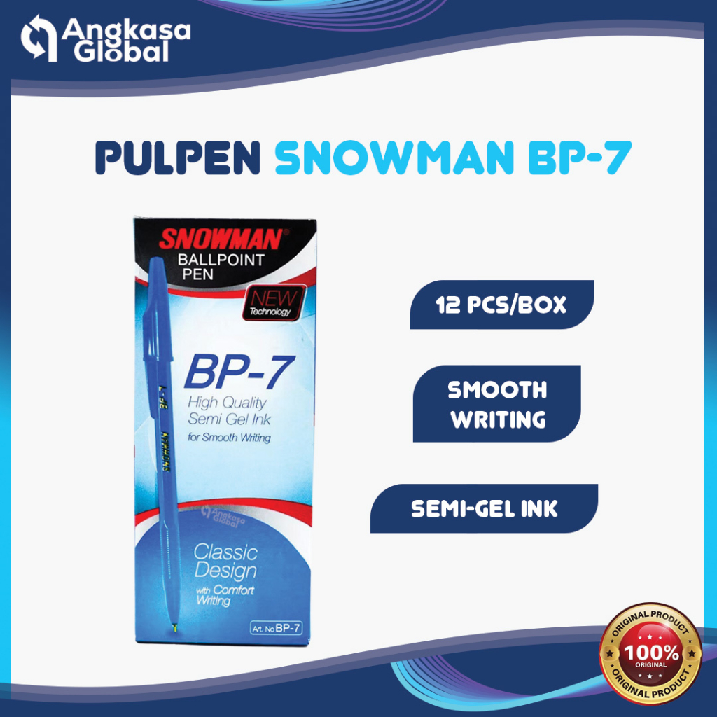 

PULPEN SNOWMAN BP-7 (1LSN/12PCS)