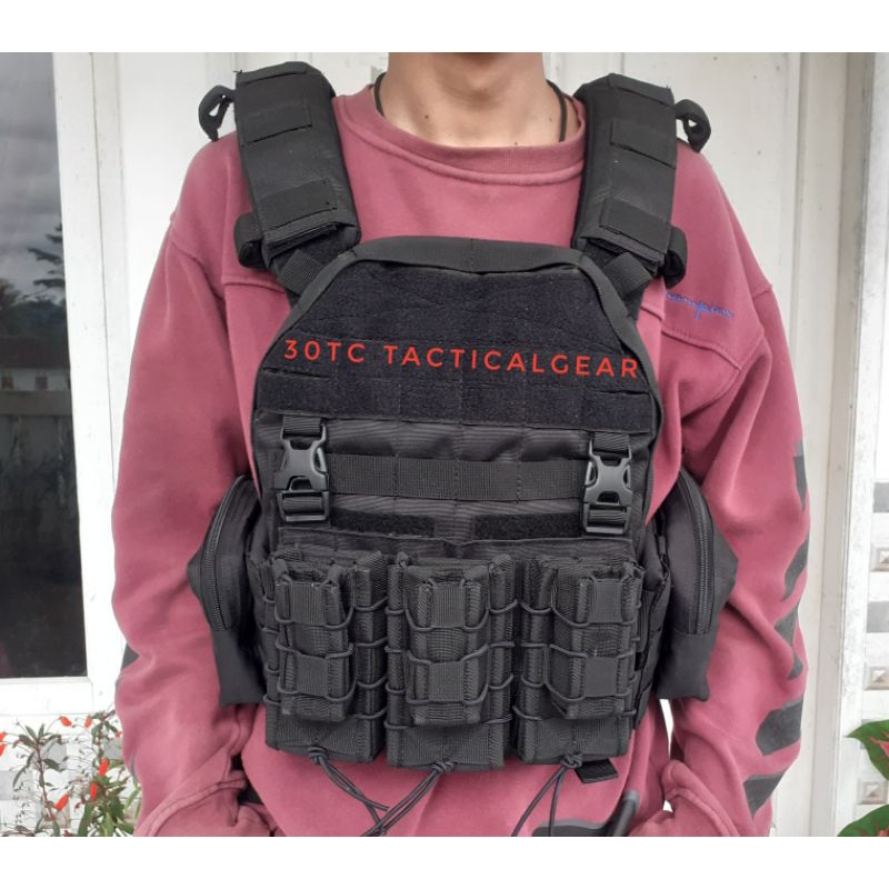 Rompi Tactical plate Carrier/Bodyvest Kevlar Tni Polisi Airsoft/Safety Vest/Rompi Keamanan Anti Pelu