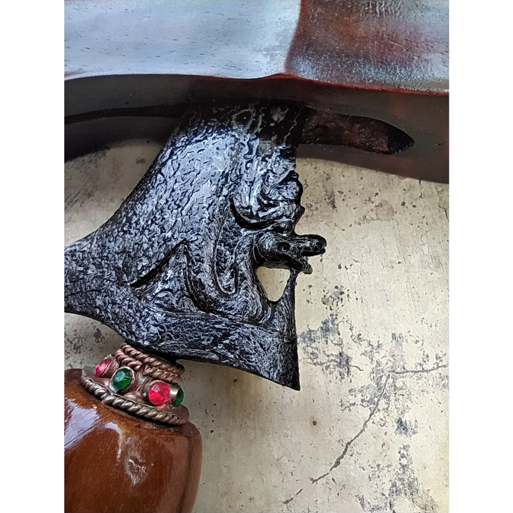 Keris Dhapur Nogo Siluman Luk 13 Pamor Wos Wutah