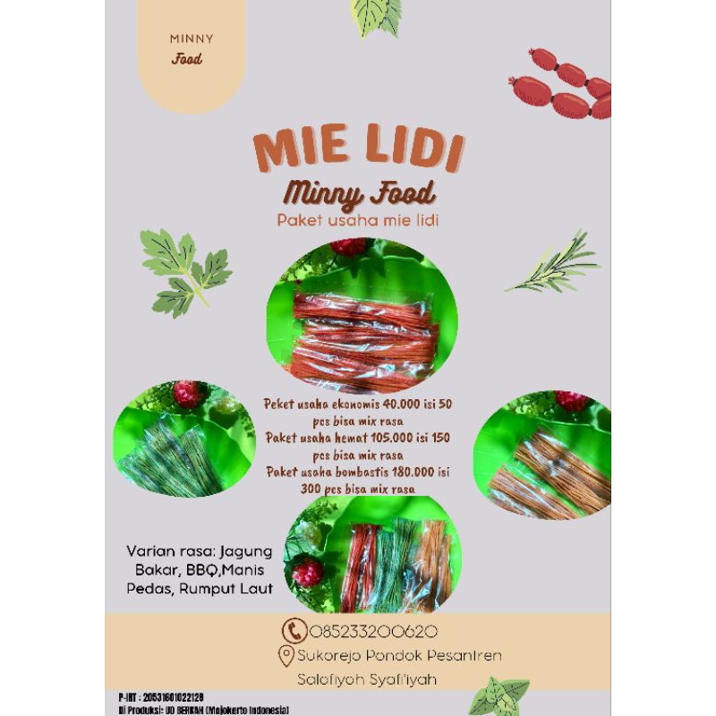 PAKET USAHA MIE LIDI 1000 AN
