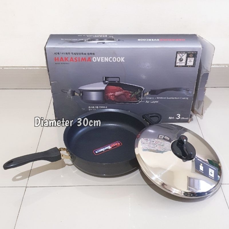 HAKASIMA PANCI/FRYING PAN/OVEN COOK SERBAGUNA AMAZING OVEN ORIGINAL UK 30CM