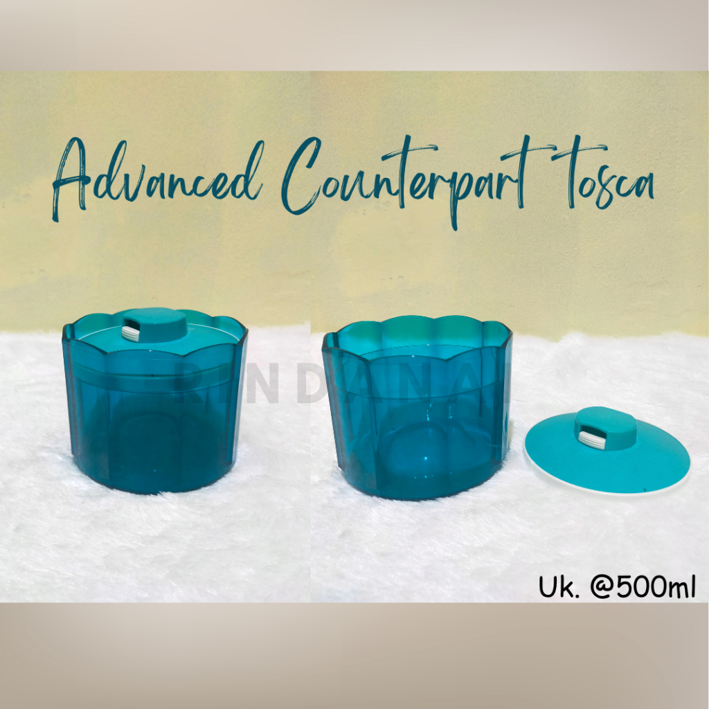 Advanced counterpart tosca/toples crystal/toples makanan mewah Tupperware  mewah dan ori