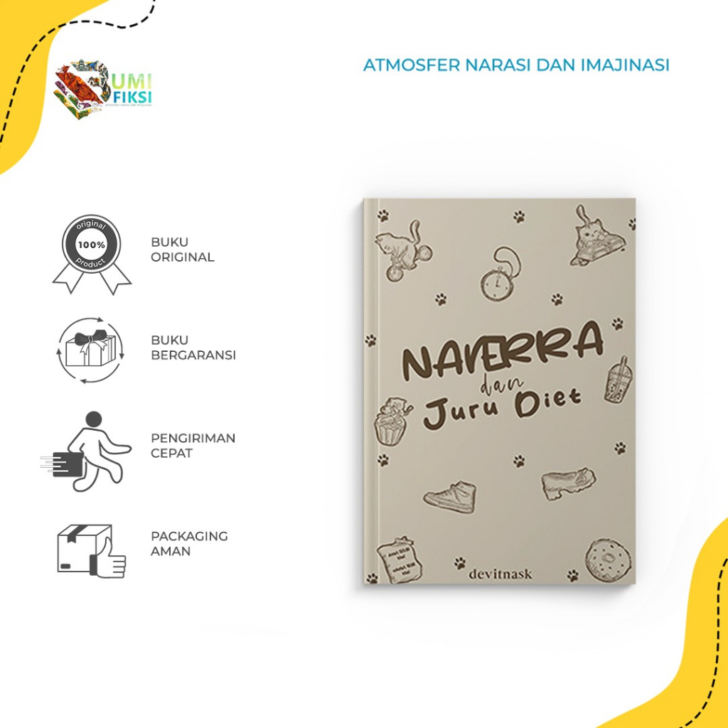 Buku Novel -  Naverra Dan Juru Diet - Devitnask - Akad - Bumifiksi