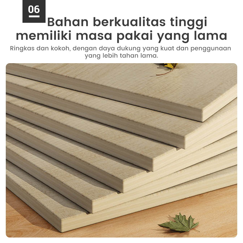 SAKULA Meja Belajar 120cm Meja kantor Meja komputer Meja Kamar Tidur Sederhana Dengan Rak Buku Table Computer Table Meja rias Meja Kerja-5