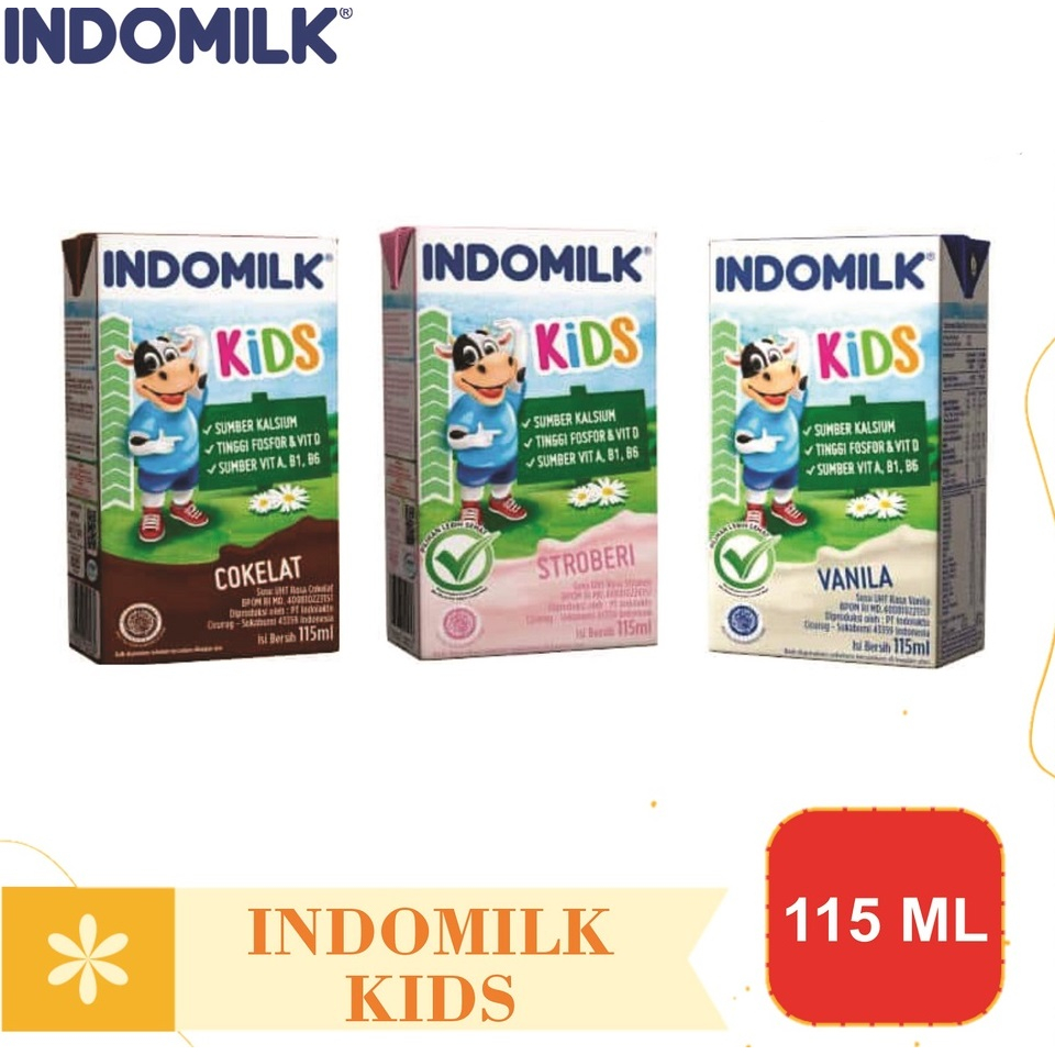 

PROMO Susu Indomilk Kids UHT 115 Ml Coklat Vanilla Strawberry Full Cream