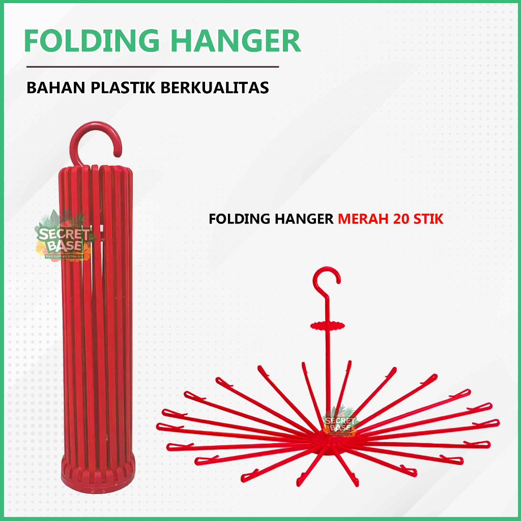 Folding Hanger - Gantungan Baju Putar / Gantungan Bayi / Jemuran Lipat