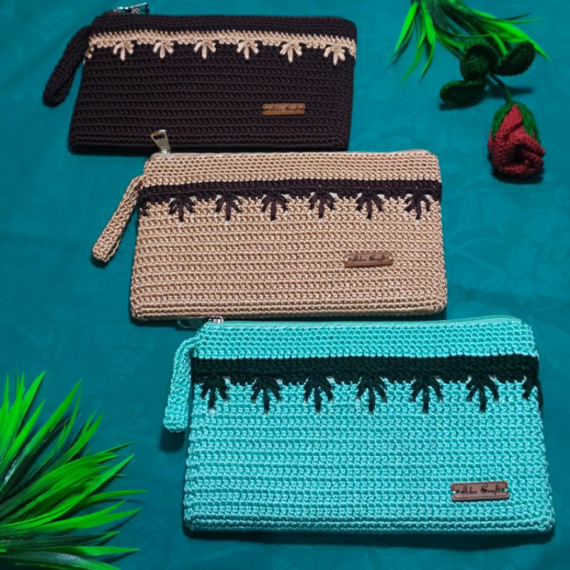 Dompet rajut / Dompet Wanita / dompet hp / souvenir dompet
