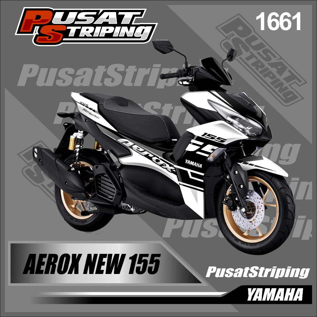 Decal AEROX NEW 155 Fullbody - Decal Bisa COD - Decal AEROX NEW 155 Desain motif Racing Simple