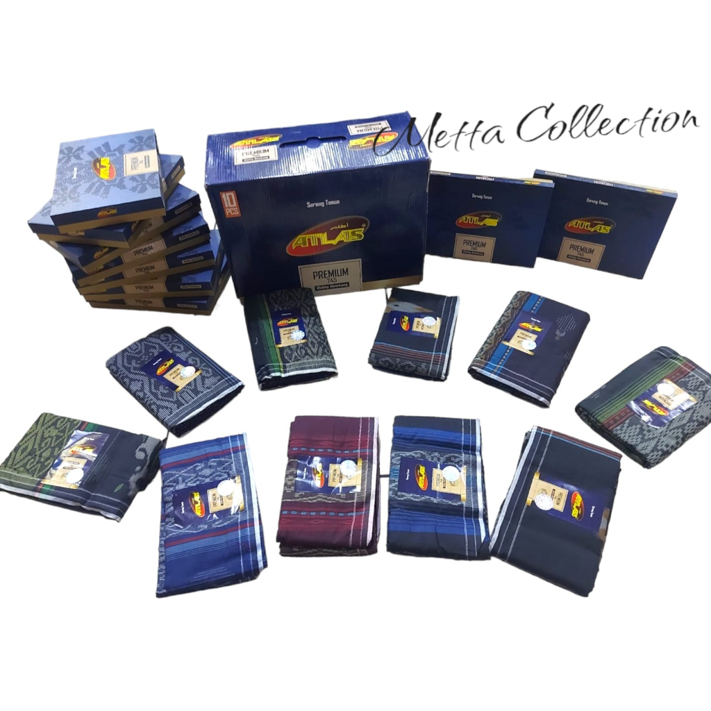 Sarung Atlas Premium 745 Gold Dobby Kembang