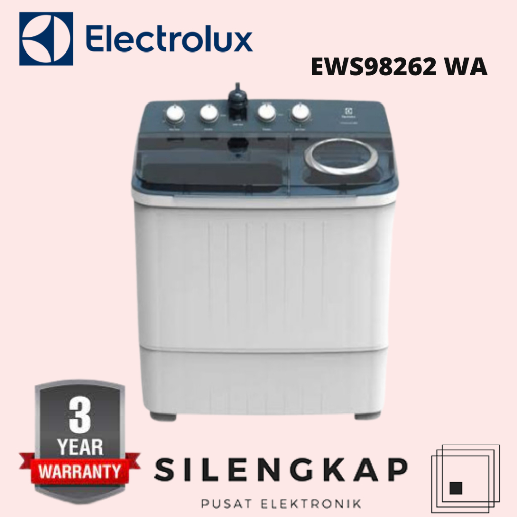 Electrolux Mesin Cuci 2 Tabung 8KG EWS98262