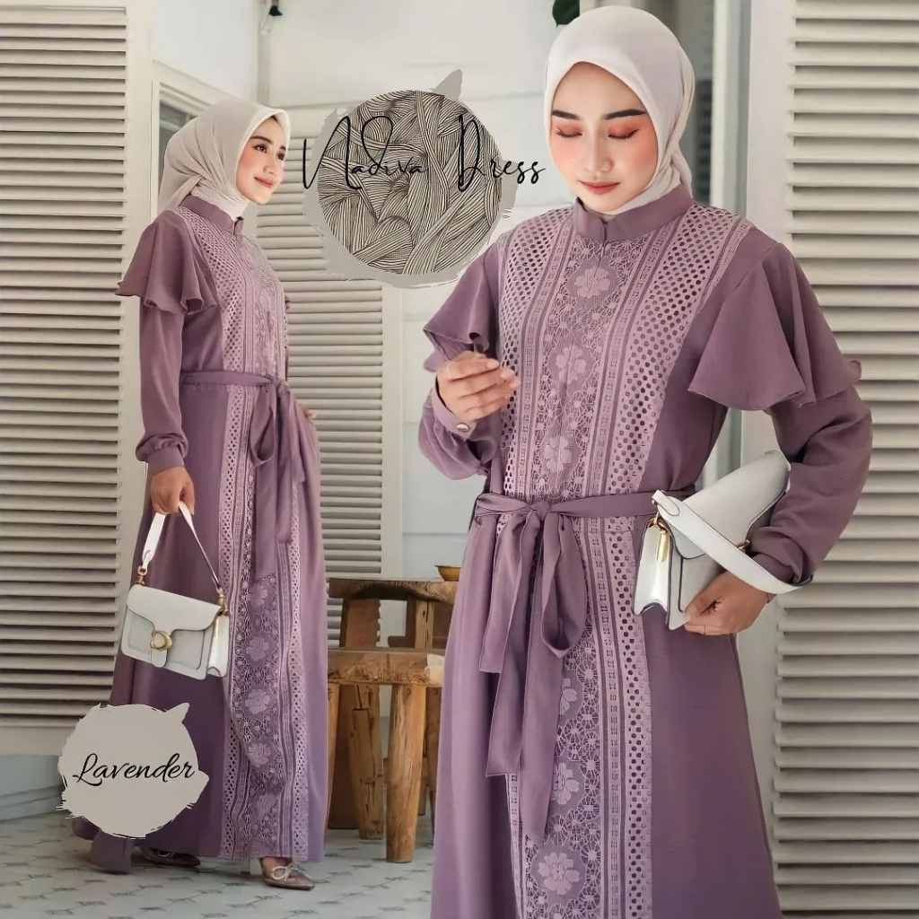 NADIVA DRESS GAMIS CRINKLE AIRFLOW PREMIUM DRESS WANITA TERBARU 2023 GAMIS WANITA BAHAN CRINGKLE MIX BRUKAT