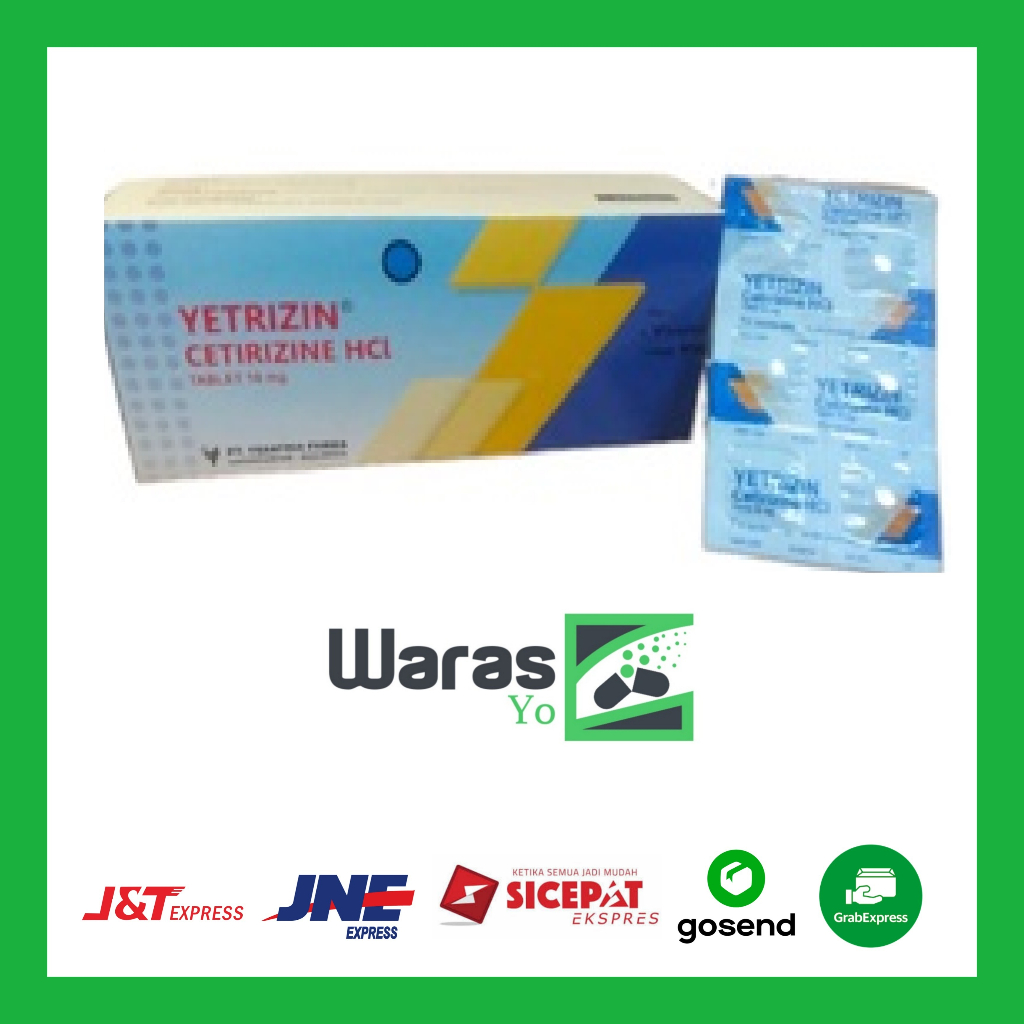 [SW] YETRIZIN TABLET PER STRIP / OBAT ALERGI