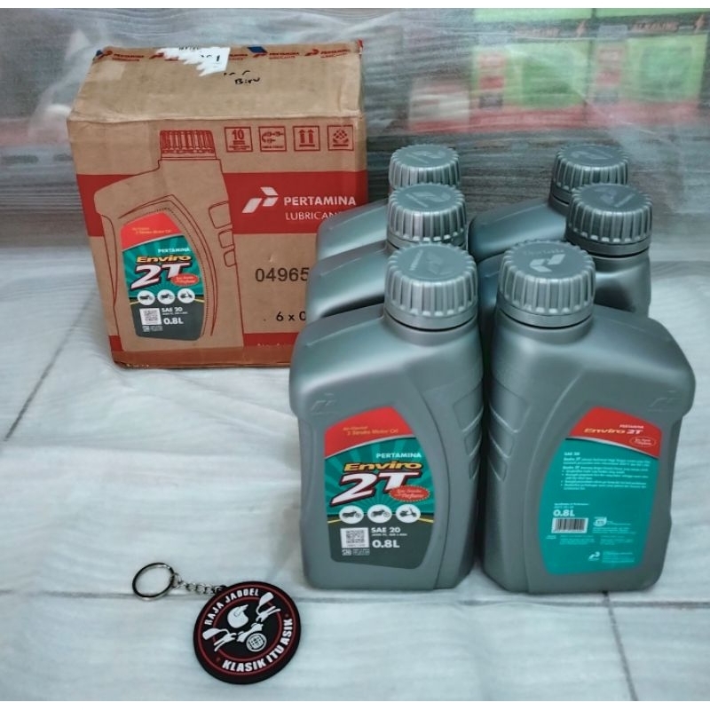 New Oli Samping 2Tak, Oli Samping Enviro 2T Original Pertamina, RX king, Vespa, F1z R