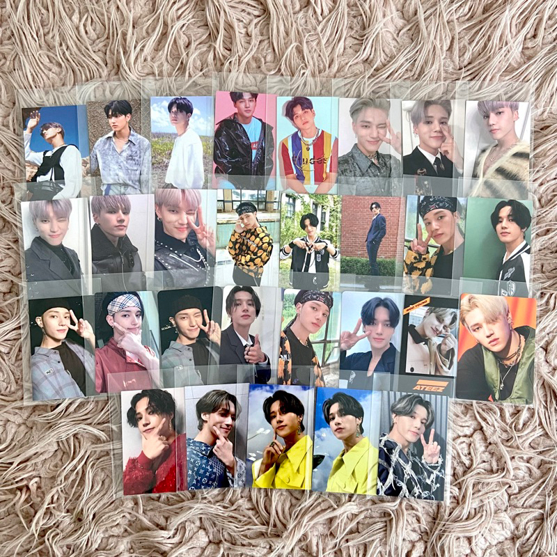 ATEEZ WOOYOUNG PHOTOCARD KPOP PC MMT WAVE ILLUSION FIREWORKS ANSWER THANXX INCEPTION