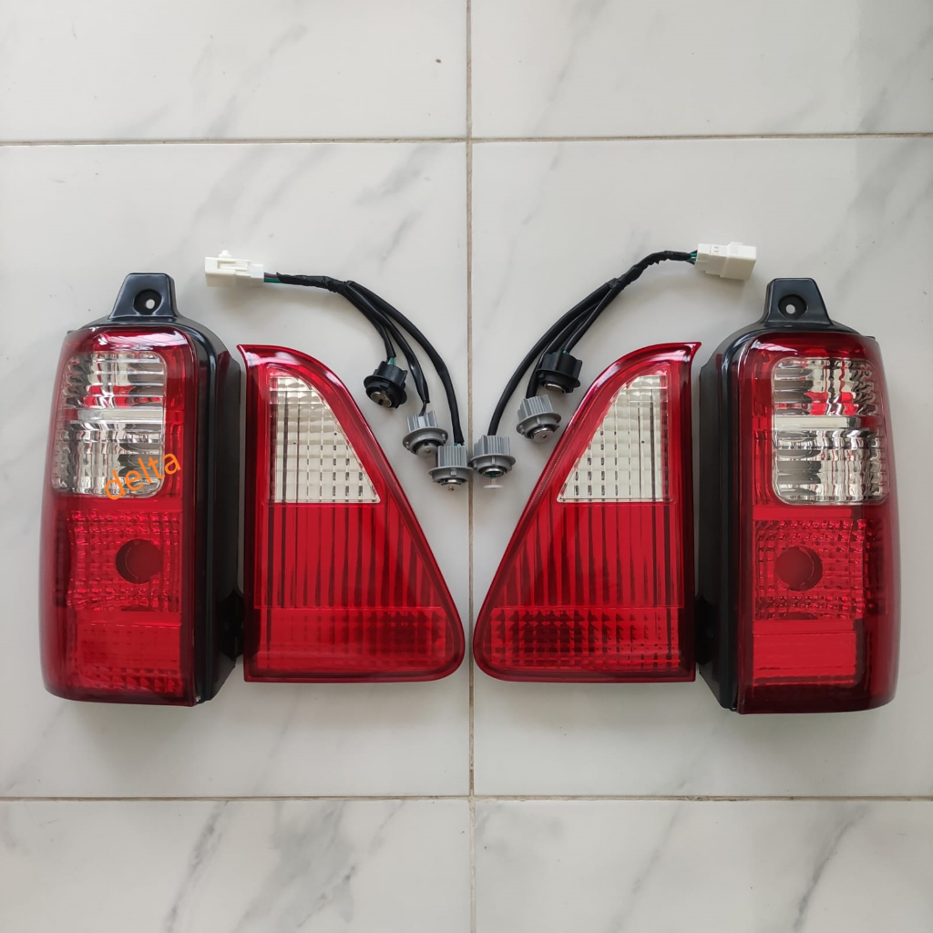 Lampu Stop Kijang 2003 CRYSTAL Putih Merah 4pcs (2003-2004)