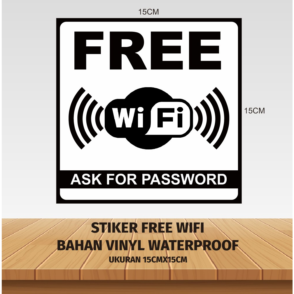 

Stiker free wifi / sticker free wifi