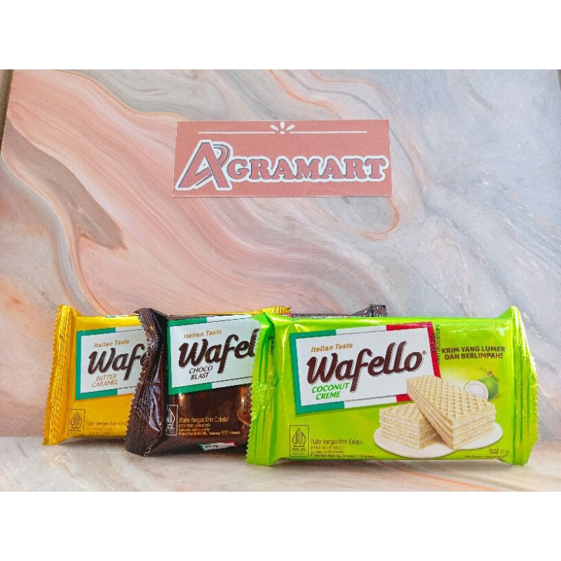 

WAFELLO WAFER ITALIA COKLAT/CARAMEL/COCONUT CREME 37,5GR