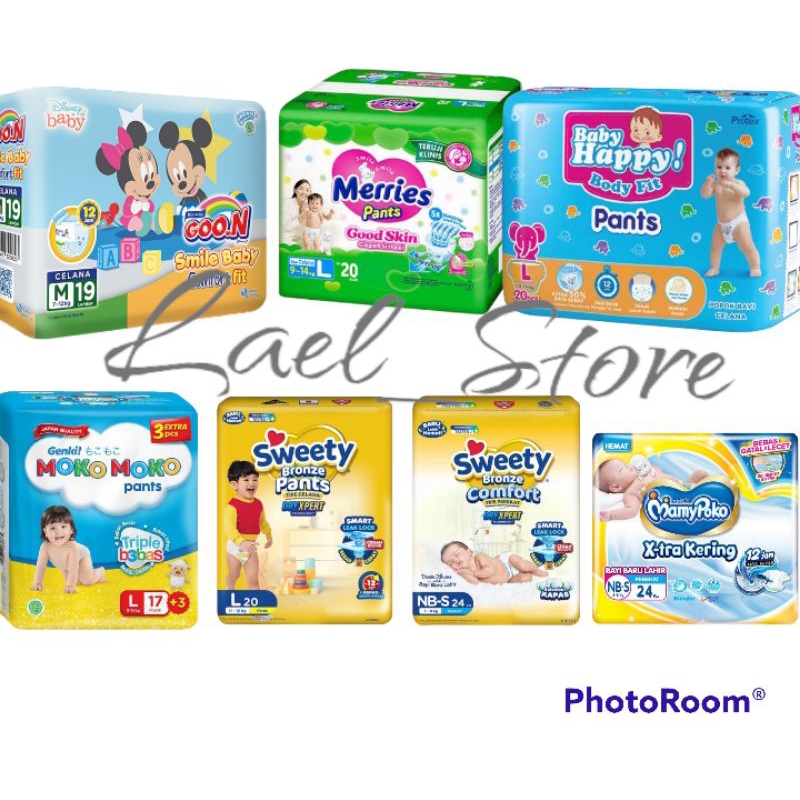 POPOK CELANA MINI PACK SWEETY BRONZE/SILVER/MAPOK/MERIS/Goon/Moko ISI 20