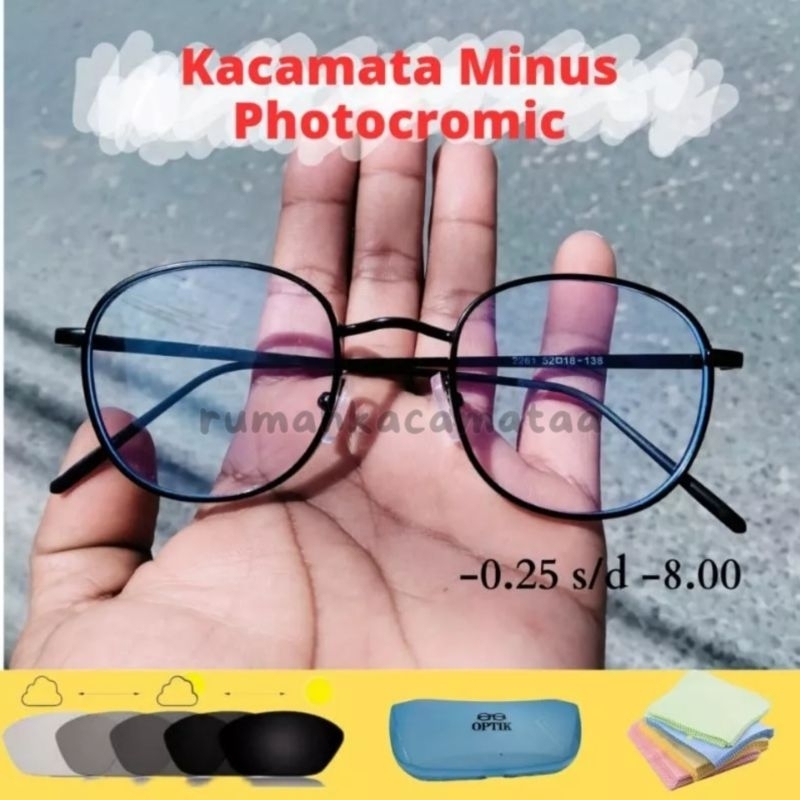 Kacamata Minus -0.25 s/d -8.00 Kacamata Minus Silinder Pria dan Wanita Model Prem Besi