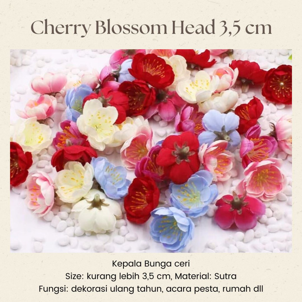 CHERRY BLOSSOM HEAD / Bunga Palsu / Artificial Flower
