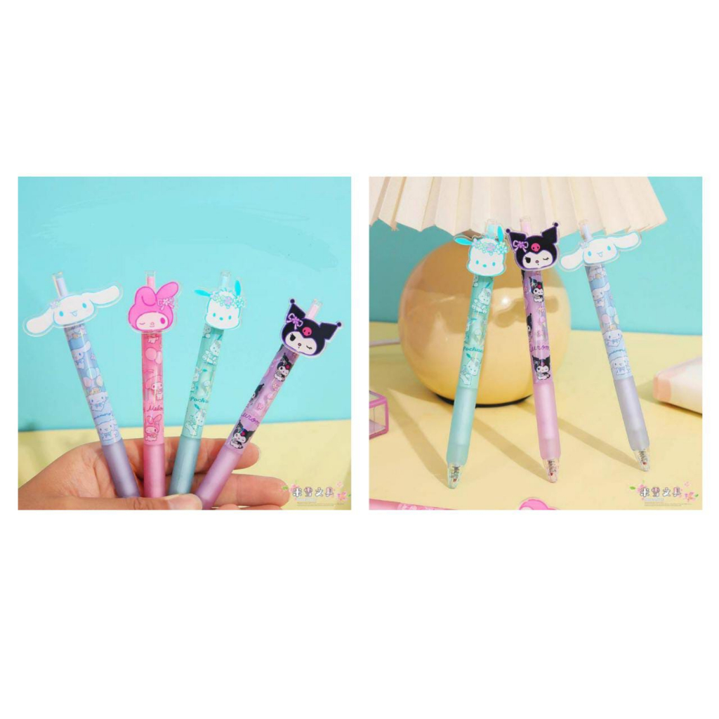 

PULPEN GEL KEPALA AKRILIK SANRIO CINAMOROLL MELODY 1 SET ISI 4 JT 677-1