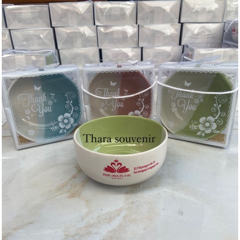 souvenir mangkok keramik besar souvenir khitanan pernikahan aqiqah dan promosi kantor