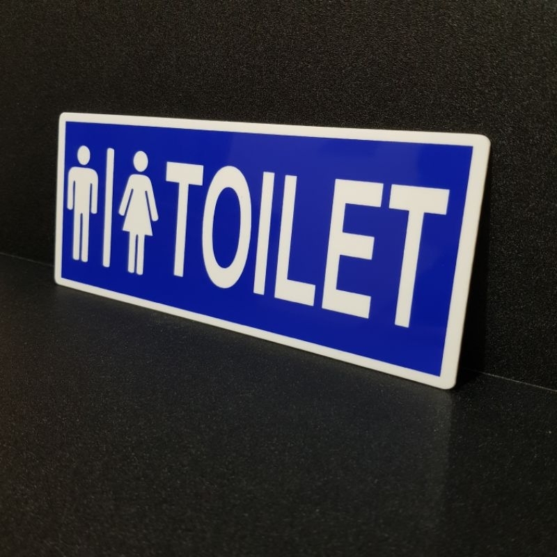 Lumaatelier54 Sign Akrilik Tulisan Toilet Pria&Wanita - Full Akrilik Tebal 2Mm