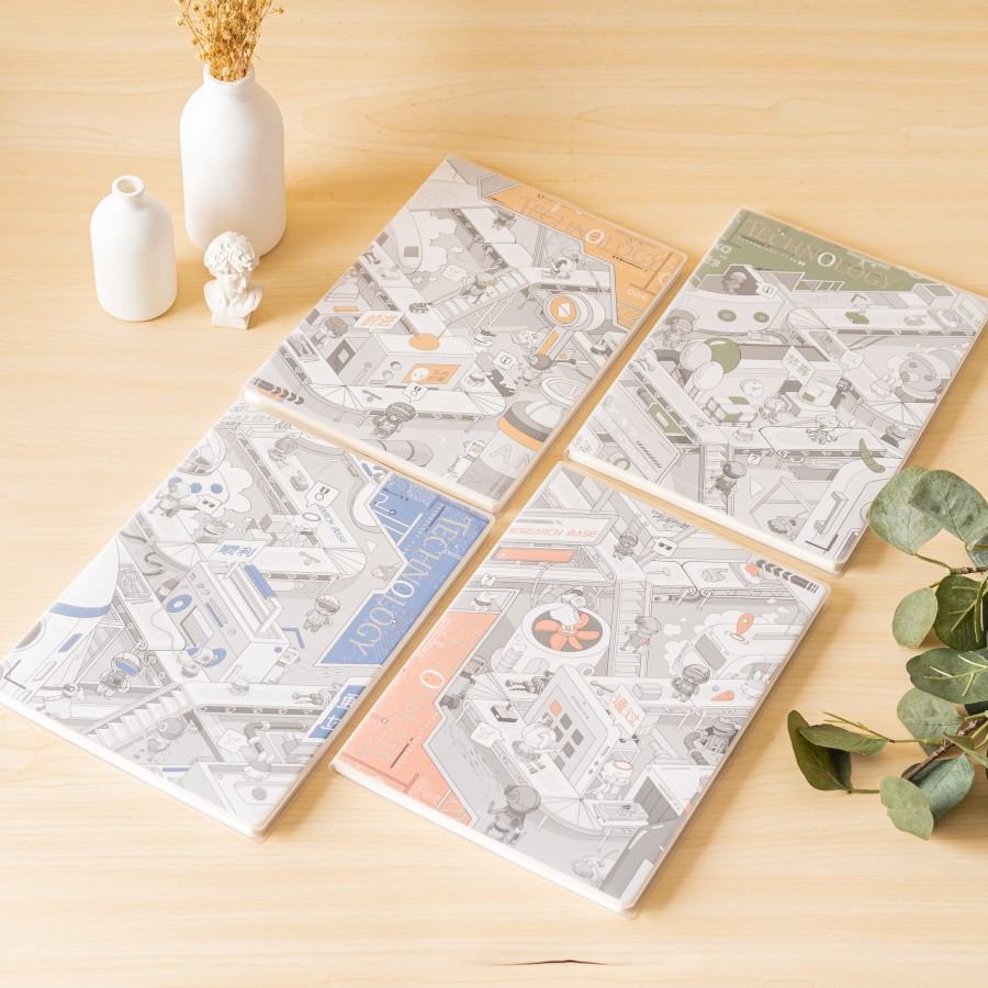 

RUMAUMA GISU Notebook Memo Planner School Note Agenda Cover Buku Garis - Buku Catatan Diary Gift Set