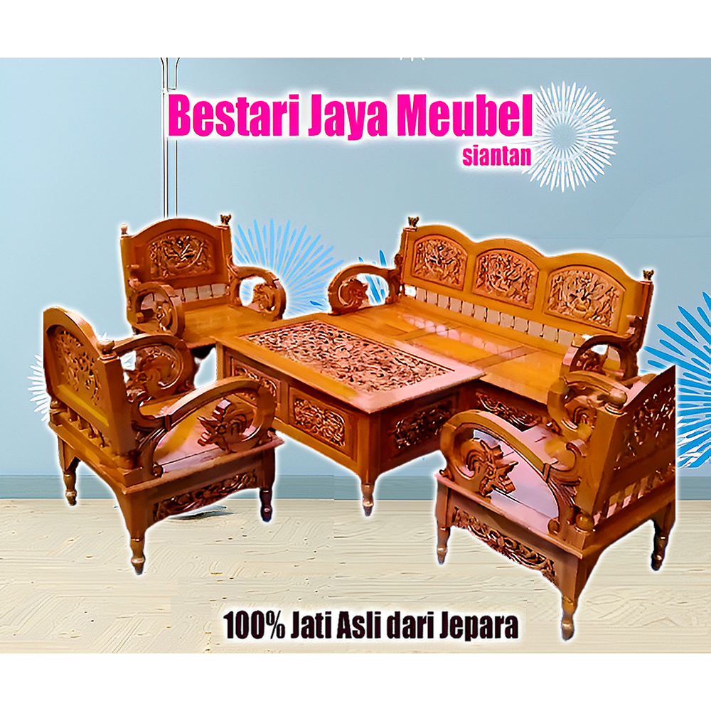 Kursi Tamu Jati Arimbi