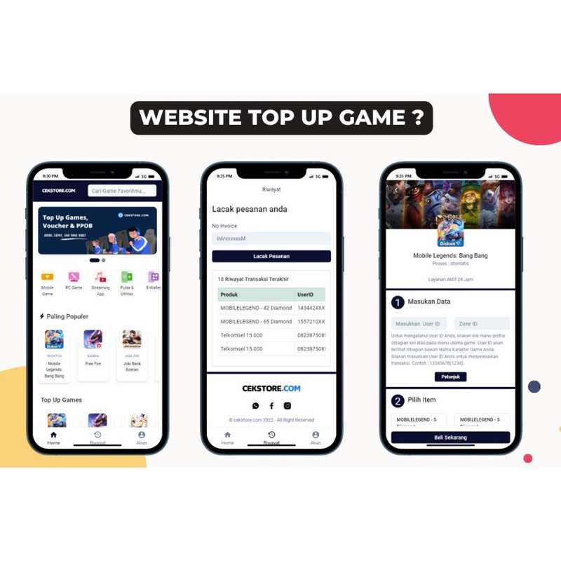 Source Code - Website Top Up Games