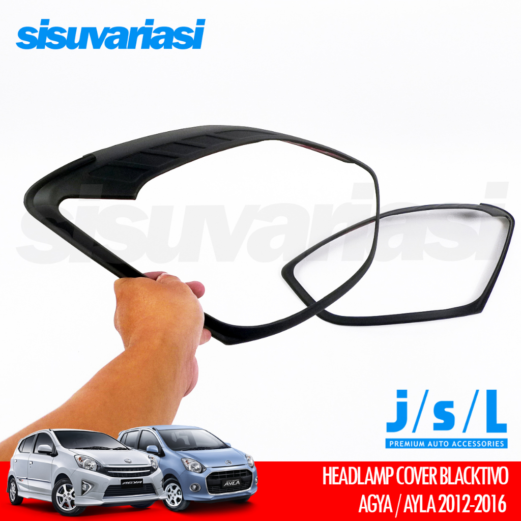 JGL Aksesoris Mobil Agya Ayla JSL Cover Headlamp Garnish Lampu Depan Exclusive AST