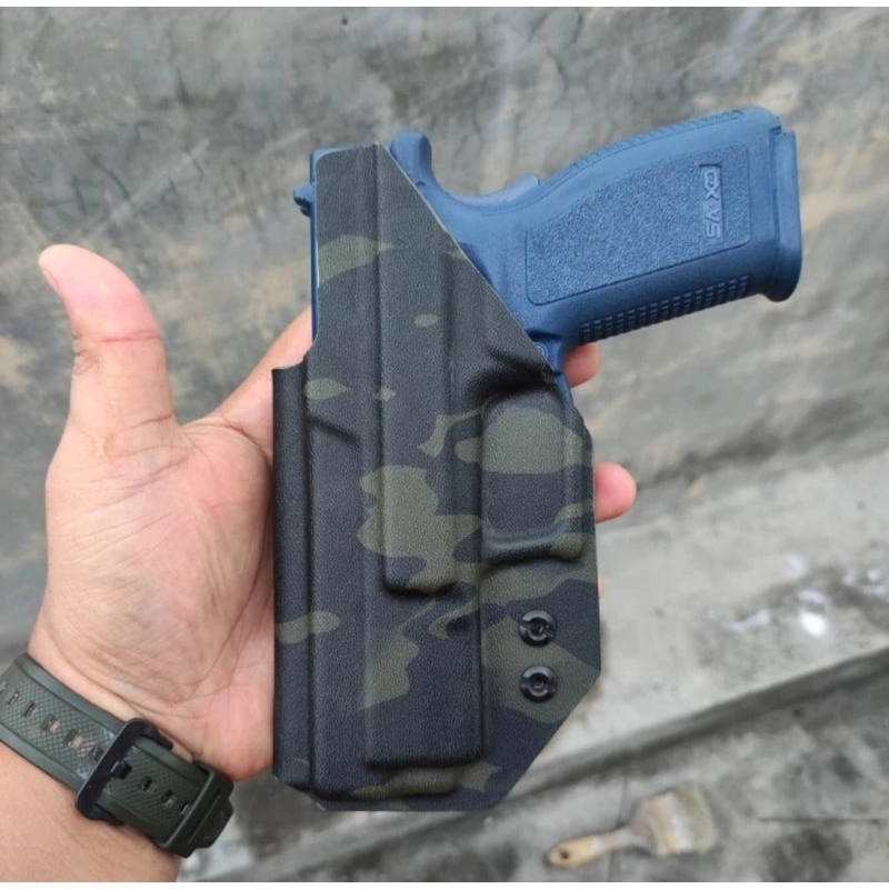 Kydex Holster HS 9 Black Multicam Murah HS 9 Polri Loreng Cam IWB