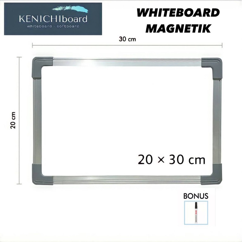 

Papan tulis whiteboard / white board Gantung Magnet Single Face KENICHI 20 x 30