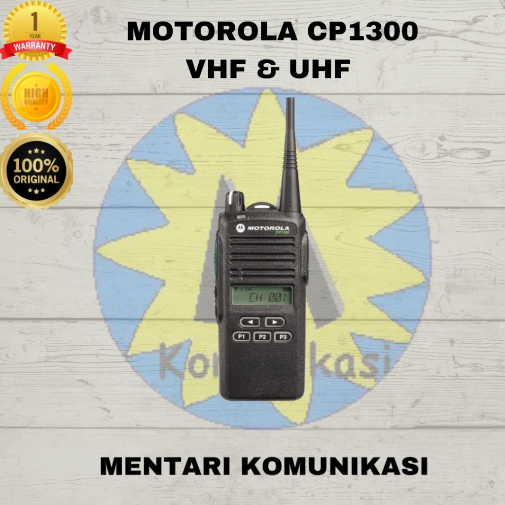 Handy Talky Motorola CP-1300 Original Resmi Motorola - HT MOTOROLA CP1300 VHF UHF