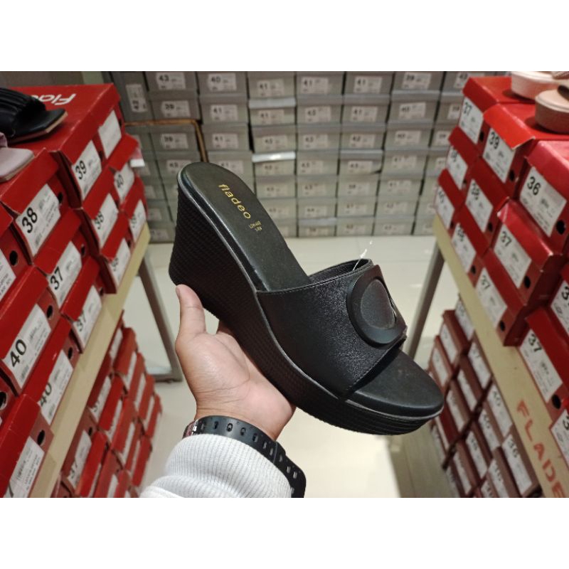 Sandal Wedges Wanita Tinggi 7 cm ORI FLADEO 36 - 40
