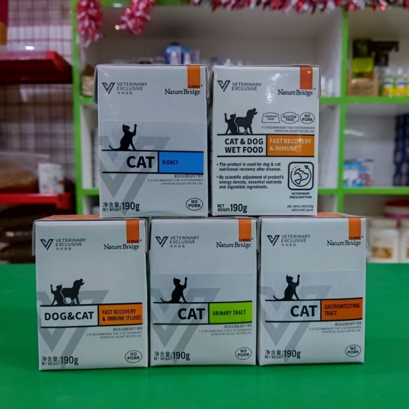 Nature Bridge Vet Weetfood 190gr - macam macam makanan basah kucing
