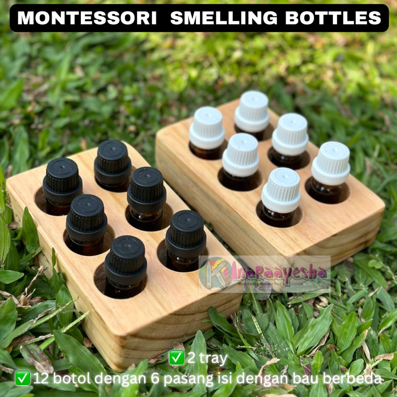 Montessori Smelling Bottles / montessori sensorial bau bau