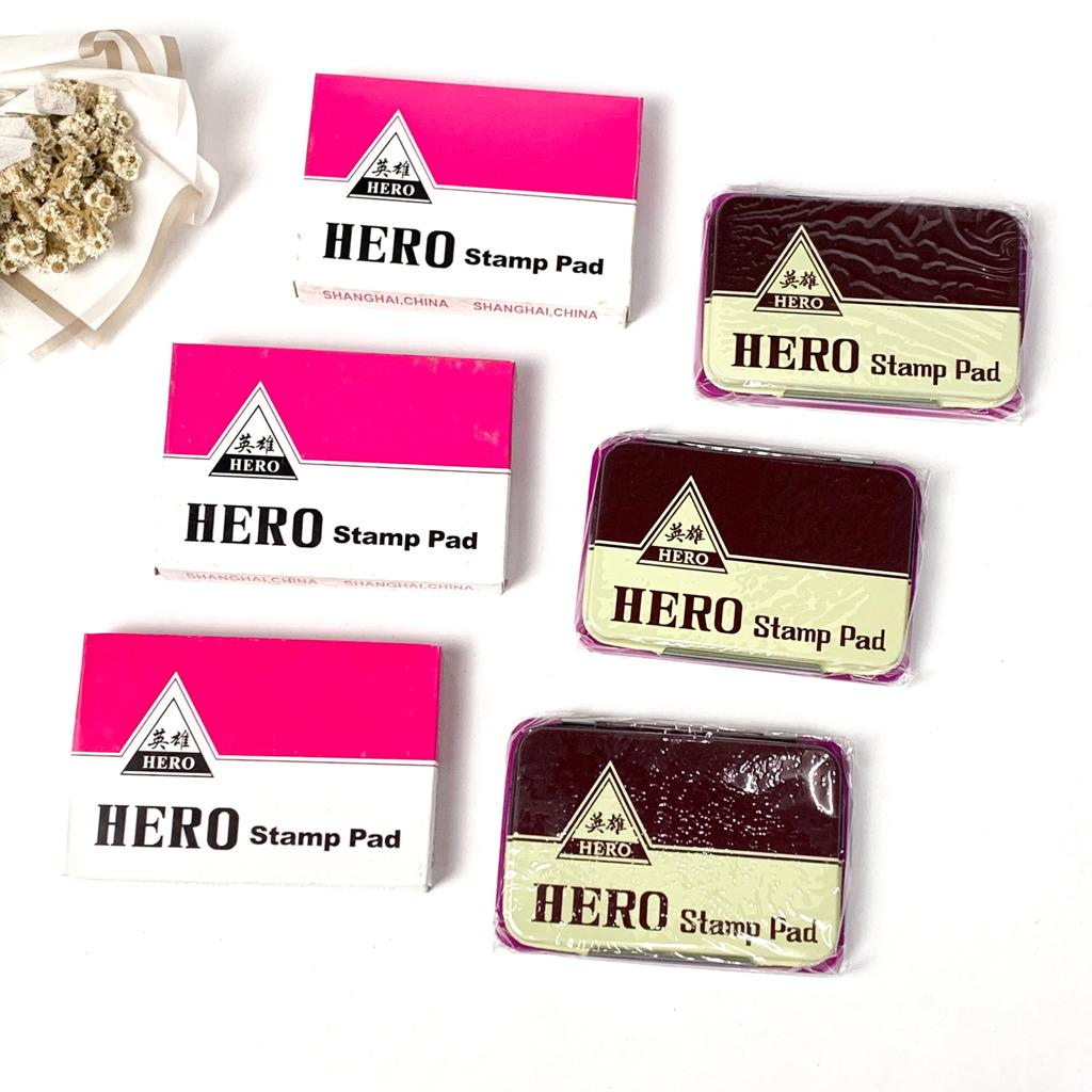 

SATUAN ( 1 PCS ) Stamp Pad Hero Kecil Bak Stempel Bantalan Stempel Hero Kecil E2460