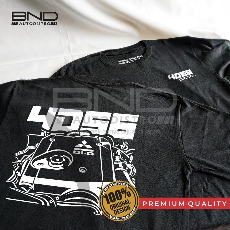 Kaos Mesin Diesel 2.5 4D56 Mitsubishi Pajero Sport - Kaos Pajero Kaos Mitsubishi