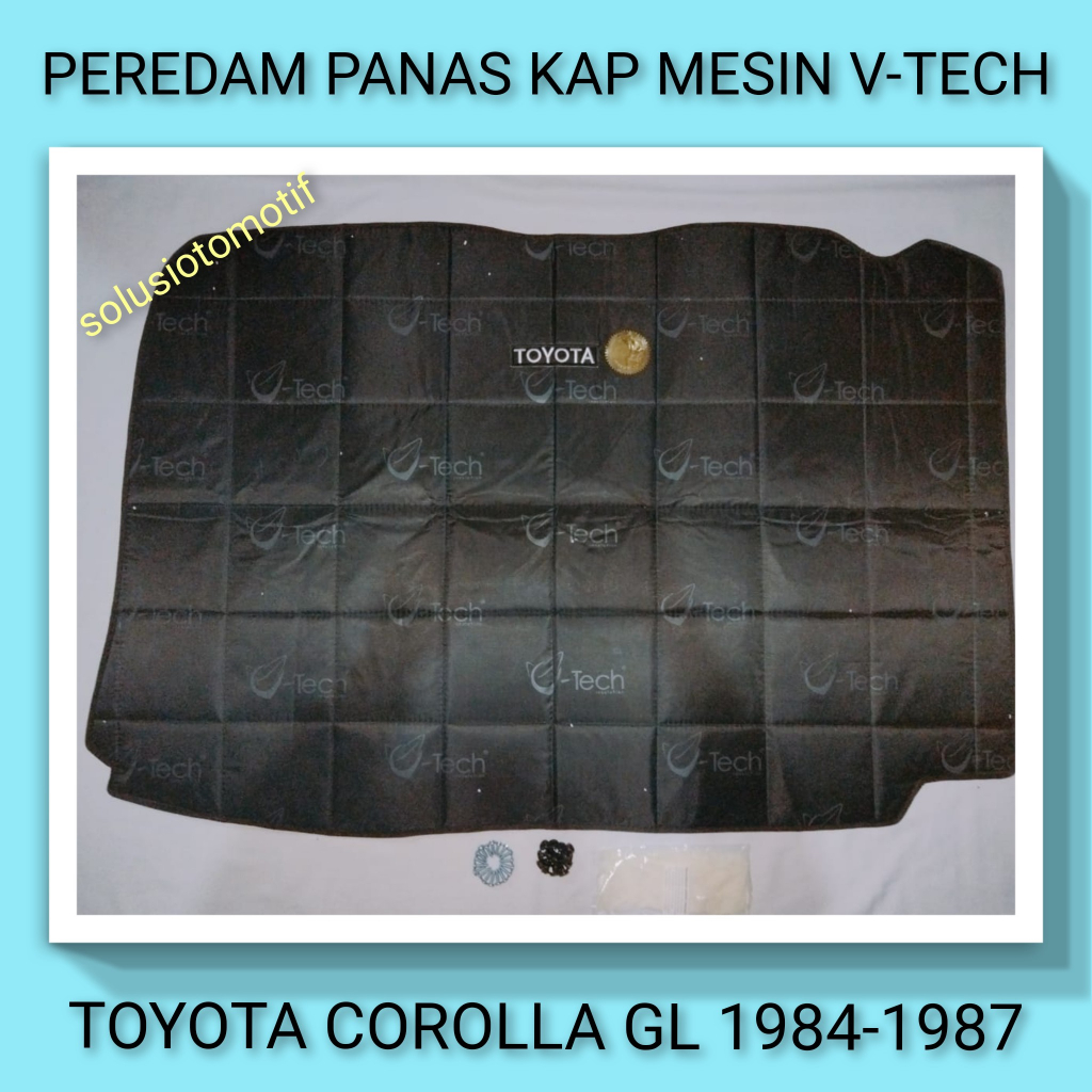 TOYOTA COROLLA GL SE Saloon 1984-1987 Peredam Panas Kap Mesin VTECH