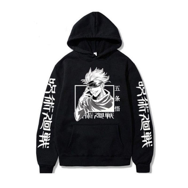 Jaket Sweater Hoodie Anak Anime jujutsu Kaisen Satoru Goji - Jaket Anak Anime - Jaket Anime Unik