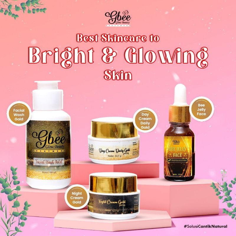 Termurah!! Ecer/satuan paket gold Gbee glow beauty