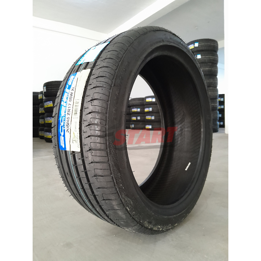 Jual ban mobil luar tubeles ukuran 205/45 R17 accelera type phi-r ban mobil ring17 205 45 tubles bar